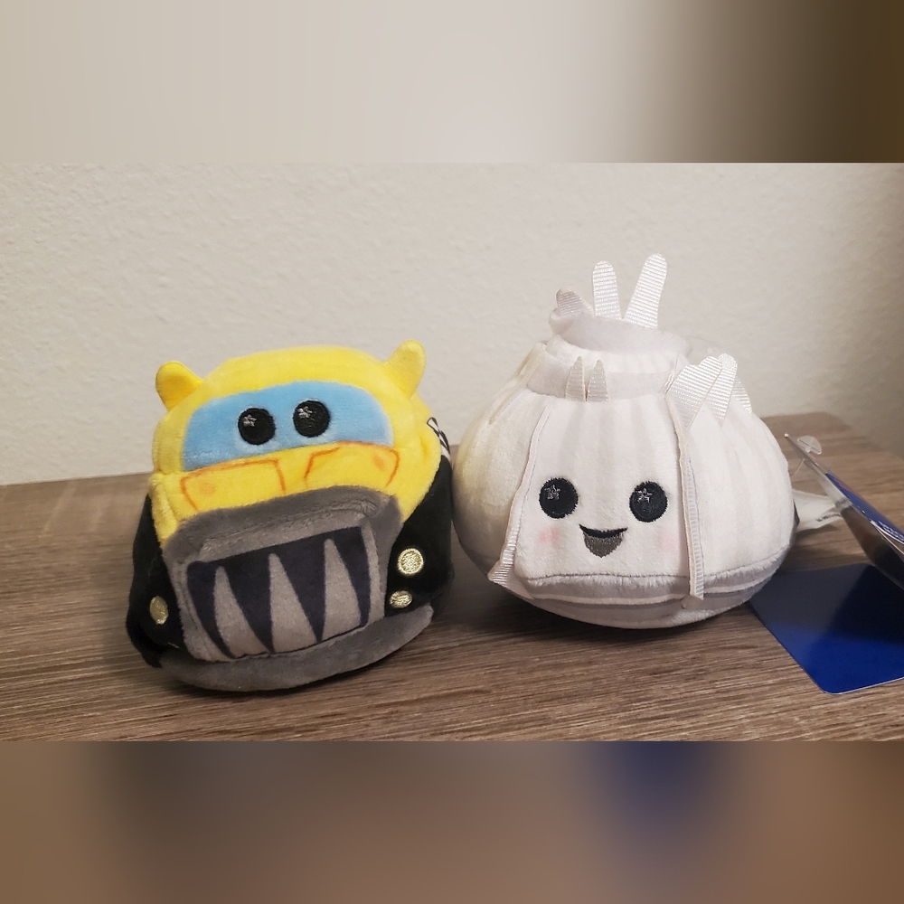 Disney Parks Space Mountain And Pixar Cars Taxi Wishable Plush Set